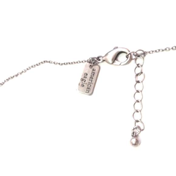 PRICE DROP! AMERICAN EAGLE NECKLACE WITH MOONSTONE PENDANT AND CHARMS-32 INCHES - Picture 6 of 9